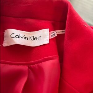 Calvin Klein Red Blazer